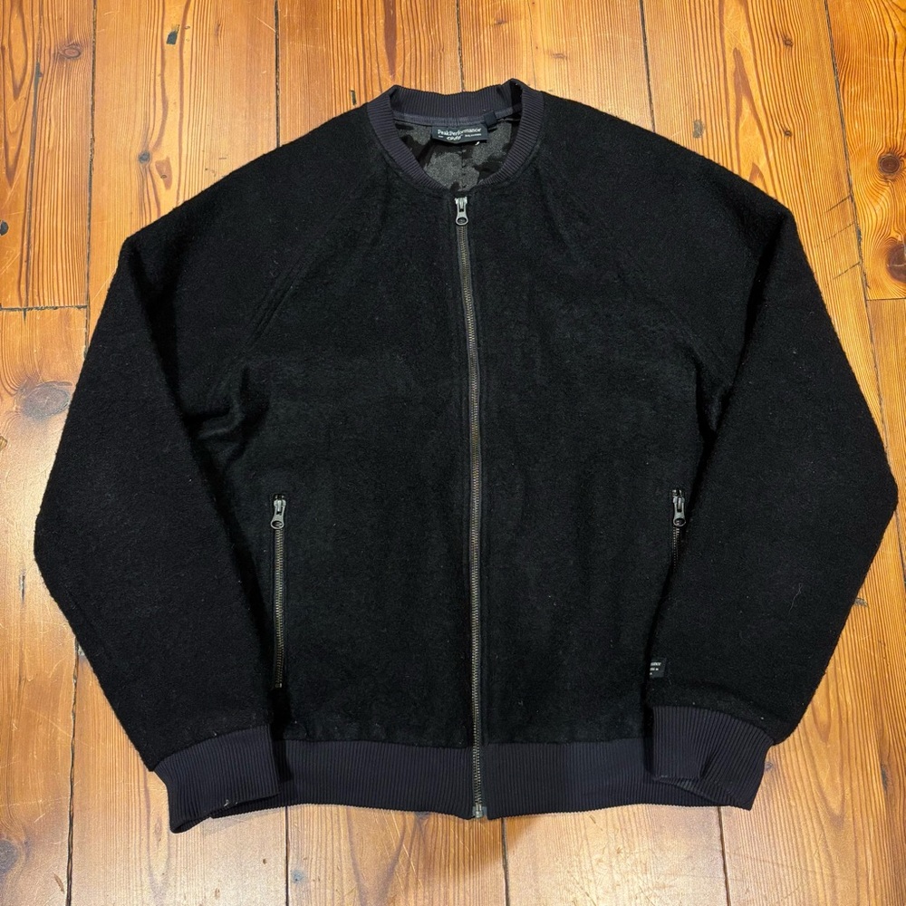 Peak Performance Boiled Wool Bomber Jacket
